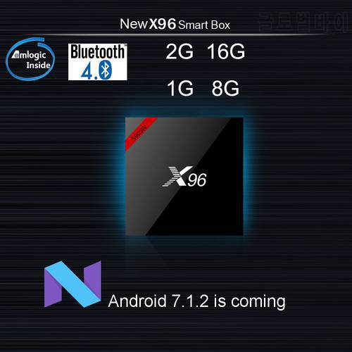 X96 Mini 5pcs Amlogic S905W Quad Core Android 7.1/android 9 TV Box 2GB 16GB 1G/8G 4K Home Movie 2.4G Wifi Media Player