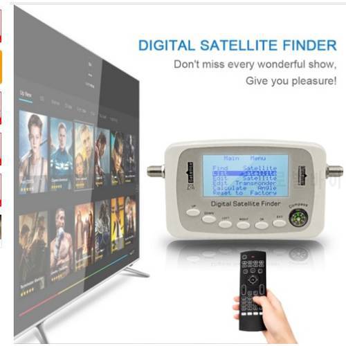 Digital Finder SF-500 Digital Satellite Signal Meter Sat Dish Finder with DVB-S DVB-S2
