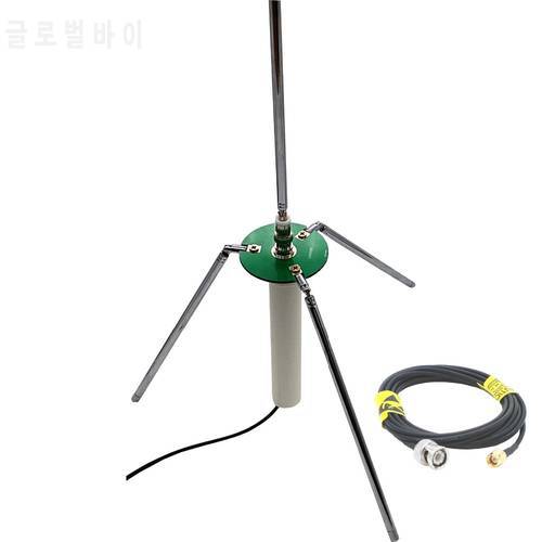 Portable comet GP 3 telescopic antenna with 50 Ohm RG174 RF Coaxial Cable Pure Copper with BNC male SMA male connectors