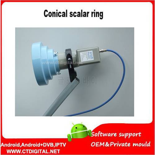 c band aluminum Conical Scalar Ring Kit bracket without lnb for offset satellite dish antennas