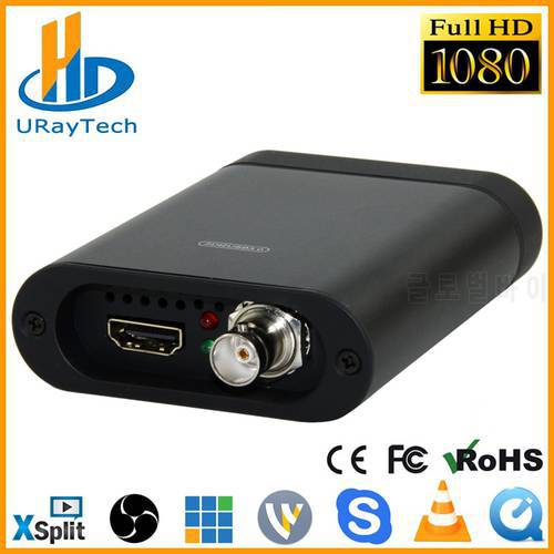 Full HD 1080P HDMI SDI Capture Card USB3.0 Game Capture Dongle HD Video Audio Grabber For Windows, Linux
