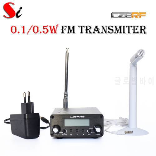 CZE-05B 0.1W/ 0.5W FM transmitter stereo pll radio broadcast Ant PS MIC Kit