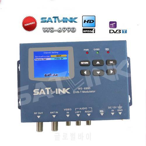 Satlink WS-6990 1080p Terrestrial Finder 1 Route DVB-T Modulator/ AV/ HD WS6990 Digital single finder Meter