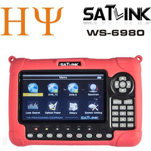 [Genuine]Satlink WS-6980 7inch HD LCD Screen DVB-S2&DVB-T/T2&DVB-C 6980 Combo Finder with Spectrum Analyzer constellation finder