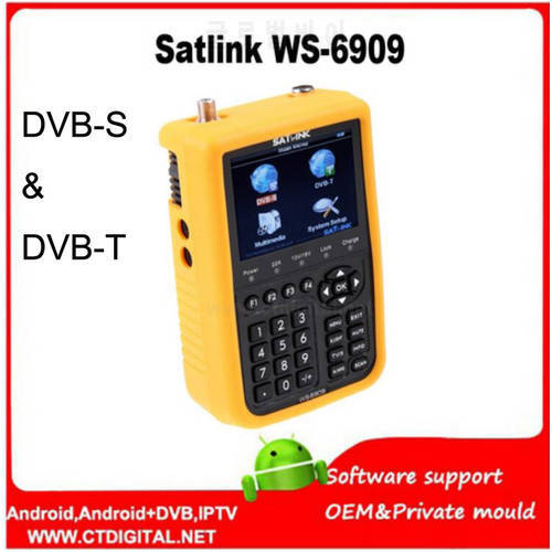 satlink ws-6909 3.5&39 DVB-S&DVB-T Combo Signal Finder satlink Satellite&Terrestrial Signal meter sathero