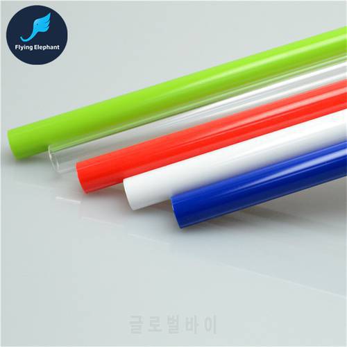 PC Water Cooling PETG Tubing OD14mm Hard Pipe Colorful White Blue Red Green For CPU GPU System 50CM