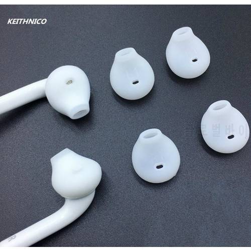 4 Pairs Silicone Earbuds Tips Covers Anti-Slip Replacement Ear Gels Buds for Samsung Galaxy Note 5/Note 7/S7/S6 Edge White/Black