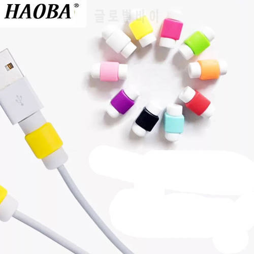 10 pcs USB Cable Earphone Protector Plastic Cord Protection Wire Cover winder Earphone Accessories for iphone 5 6 7 plus