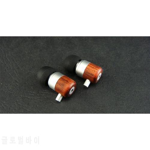 Rosewood/Walnut wood 9mm 10mm earphone shell, Wood ear shell with sound hole 5pairs