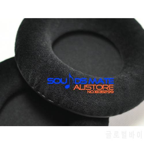 105mm x 105mm Replacement Velour Velvet Ear Pads Cushion For Headphones Headset 4.1-4.15 in Round Shape