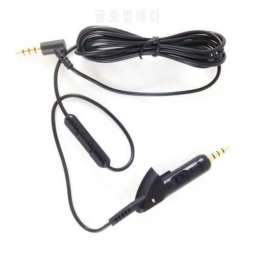 Replacement Inline Remote Microphone Cable for B o s e QC15 QC 15 QC2 QC 2 Headphone Headset