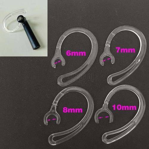 100pcs/lot Bluetooth Earphone transparent silicone Earhook 6mm 7mm 8mm 10mm Loop Clip Ear Hook Replacement Headphone Accessories