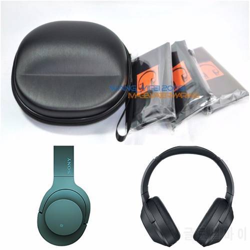 Hard Carrying Case & Bag Pouch Groups For Sony MDR-1000 X/B X/C MDR 100ABN Headphone Cool Black Metal Wire Drawing Pattern Shell