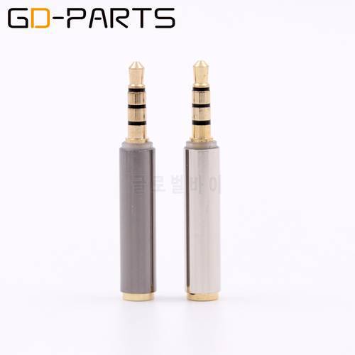 4 Poles Stereo 3.5mm Male to Female Headphone Adapter TRRS Earphone Plug Connector for iPhone Mobile Notebook Gold Plated