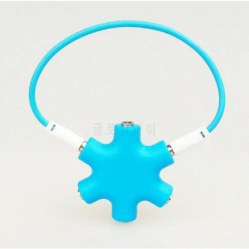 Snow Shape 3.5mm Earphone Audio Splitter 1 to 5 With Audio Cable