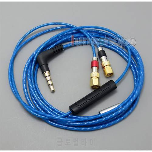 With Mic Remote Volume Cable For HiFiMan HE400 HE5 HE6 HE300 HE560 HE4 HE500 HE600 Headphone LN004985