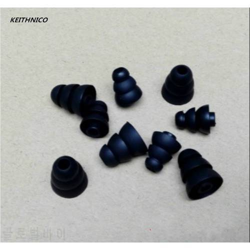 6 Pairs Three Layer Silicone Earbuds Ear Bud Ear Tips Replacement Earplug Ear Pads Eartips for Most In-Ear EarPhone (S M L )