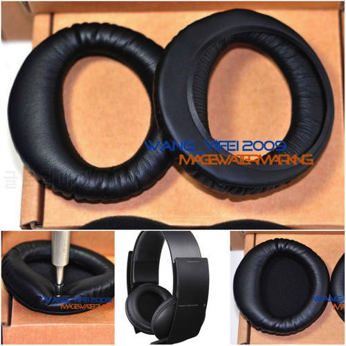 Genuine Leather Cushion Ear Pad For Sony CECHYA 0080 PS3 PS4 Gaming Headsets Headphone L R
