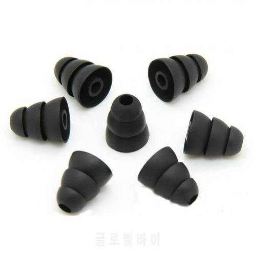 Silicone Earphone Case In-Ear Covers Cap Replacement Earbud Bud Tips Earbuds eartips Earplug Three Layer Ear pads cushion