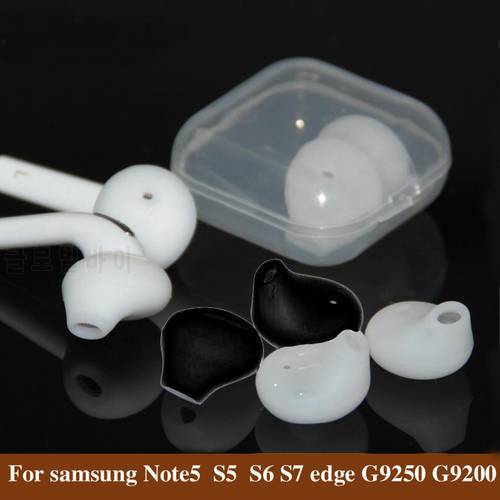 10pcs/lot Silicone Earphone Case Earpads Ear Caps For Samsung S6 S7 edge G9250 G92000 Gel Ear In-Ear Tips Eartips Ear Buds Cups