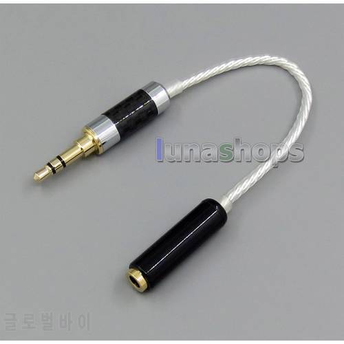 4pin 3.5mm Female Silver Plated TRRS Re-Zero Balanced To 3pin Male Cable For Hifiman HM901 HM802 Headphone Amplifier LN005219