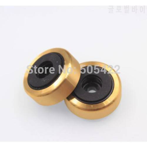 Silver/Gold 30x11mm Silver Aluminum Plastic Isolation Feet Pad for Speaker Turntable Amplifier DAC 20pcs/lot