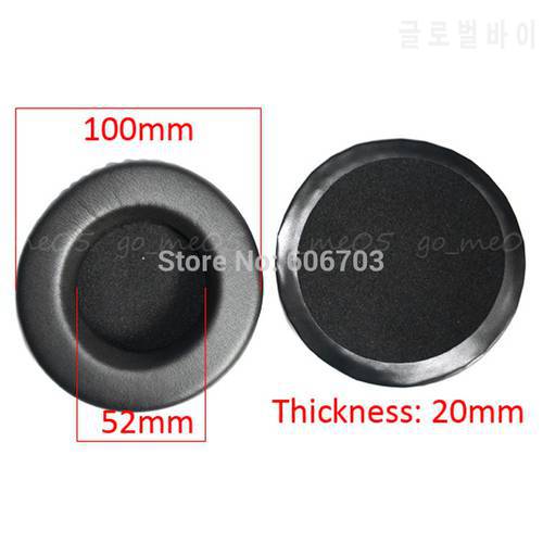 LR black 100mm 10cm 100 mm round ear pads earpad earpads cushion cover replacement pad foam for headphones headset
