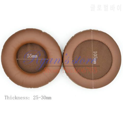 105mm brown replacement substitute ear pads cushioned earpads pillow for headphones headset 10.5cm