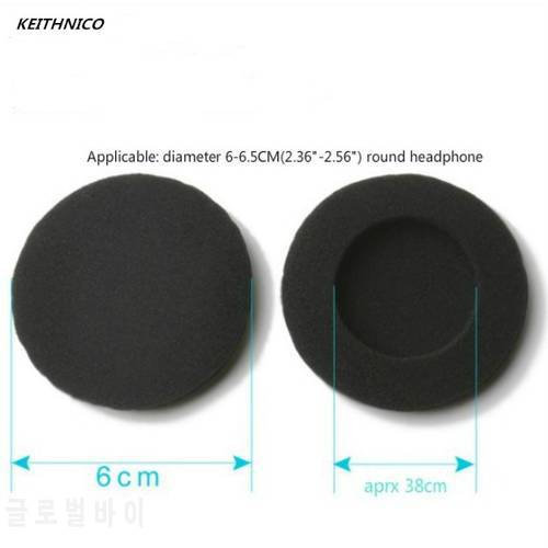 10Pcs 6cm Soft Foam Earbud Headphone Ear pads Replacement Sponge Covers For Headphone MP3 MP4 Size Of 6-6.5CM Headset