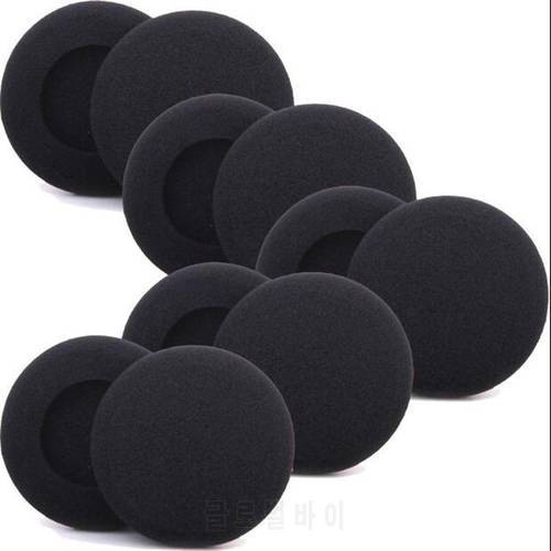 Linhuipad 20pcs=10 paris 50mm Foam Pads Ear Pads Ear Cushions Headphone Sponge Earbud Earpads suit for PX100 PX200 PC131 Koss PP