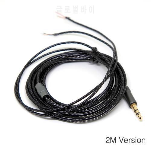 HIFI Earphone Cable for DIY Replacement 2M Audio Cable Headphone Repair Headset Wire DIY Headphone Earphone Maintenance Wire