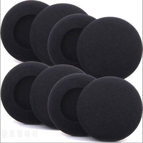 Linhuipad 50 pack 4cm foam sponge ear pad earpads headphone sponge ear pad 40mm cushion