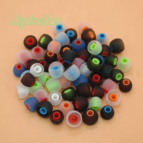 Aipinchun High Quality 6 Pairs 3.8mm Eartips Earbud Cushion Replacement Ear Tips Pads Covers Earplugs For In-Ear Earphone