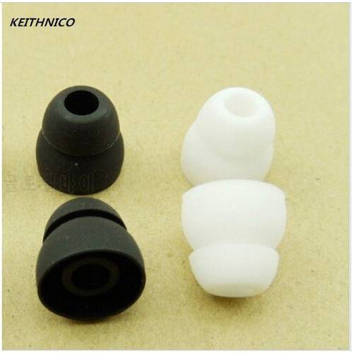 100Pcs Silicone Ear Tips Replacement Two Layer In-Ear Earphone Earbuds Headset Headphone Eartips Earplug Ear pads M size