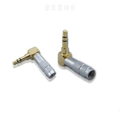 3.5 gold-plated double track plug Stereo Eurasian High-grade l-type Angle plug