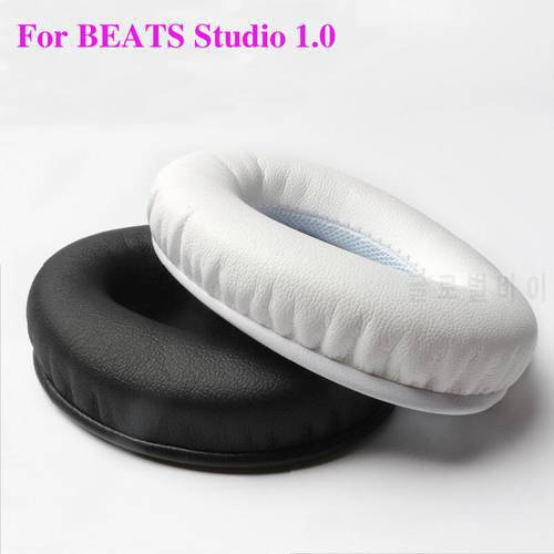 2pcs/pairs Leather Headphone Foam For Monster Beats Studio 1.0 headset ear pads buds Sponge cushion Earbud Replacement Covers