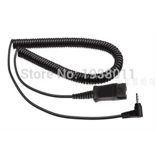 VoiceJoy call center headphone headset QD plug-2.5mm plug Quick Disconnect cable with 2.5mm plug