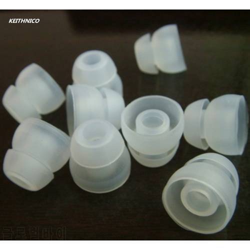 5 Pairs Two Layer Silicone Earbud Eartips Cover Cushions Replacement for In-Ear Earphone Headphone Earplug Ear pads M size