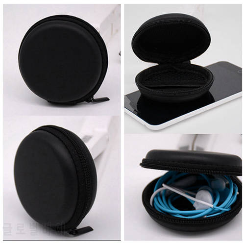 Aipinchun 1Pc Portable Earphone Storage Case Headphone Carrying Bag Earbuds Micro USB Cable Box