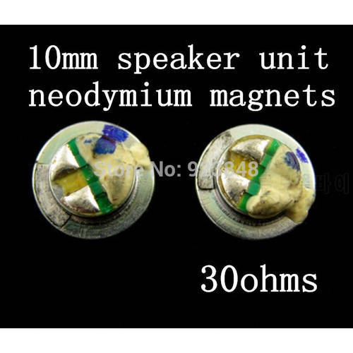 DIY 10mm speaker unit Original headphone material 30ohms sound like IE2 2pcs