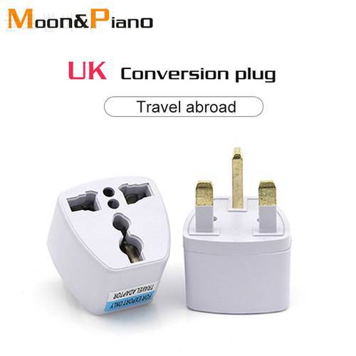 Multifunctional EU US AU to UK Plugs adapter Power Converter Plugs 2 Pin Socket EU to England Travel Charger Adapter Converter
