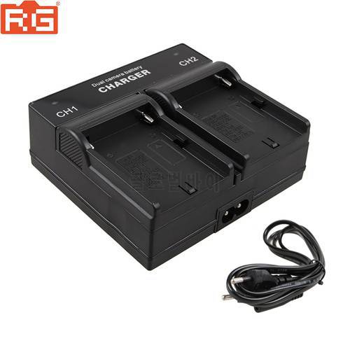 Dual Channel Quick Digital Battery Charger For SONY F series NP-F970 F750 F960 F550 FM500h FM50 FM70 FM90 QM71D QM91D