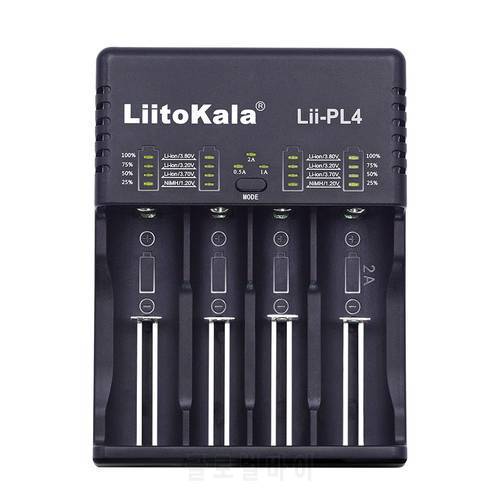 LiitoKala Lii-PL4 18650 Battery Charger 21700 26650 18350 AA AAA Fast mart charger For Li-ion 4.2V / 4.35V Li-Fe 3.6V Ni-MH 1.2V