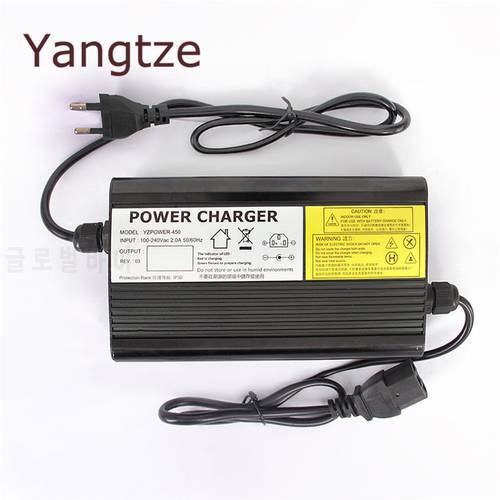 Yangzi 14.6V 20A Lifepo4 Lithium Battery Fast Charger With Output Plug For 12V 4S For Power Tool Case Cooling With Fans