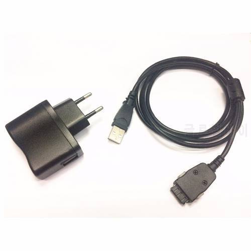 USB AC Power Charger Adapter + PC Cord For Samsung YP-Q2 YP-P3 YP-S3 YP-T10 YP-K3 MP3 MP4 Media Player