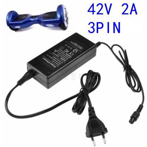 Wholesale 42V 1.5A Universal Battery Charger Hoverboard for Self-Balancing Scooter 100-240VAC Power Supply free shipping