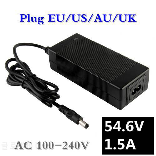 54.6V1.5A charge 54.6V 1.5A electric bicycle lithium battery charger DC Plug for 48V lithium battery pack 54.6V1.5A charge