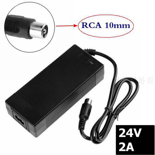24V 2A lead-acid battery Charger electric scooter 24 Volts ebike charger wheelchair charger golf cart charger for Lawnmower RCA