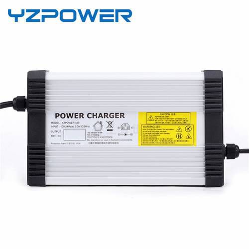YZPOWER 50.4V 8A Electric Power Lithium Lypomer Li-Ion Battery Charger for 44.4V Ebike Universal Pile With Cooling Fans