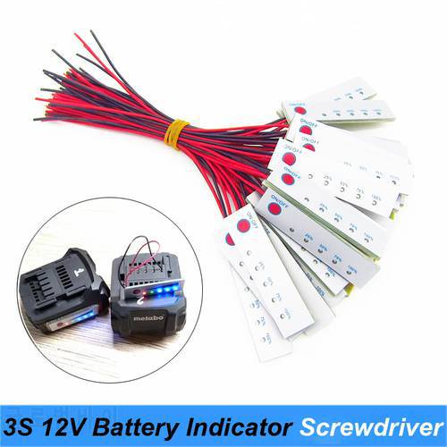 12V Lithium Battery Capacity Tester Panel Electric Power Display Indicator Board batteries for screwdriver